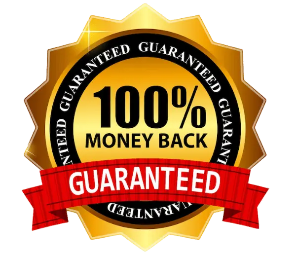 100% money-back guaranteed seal